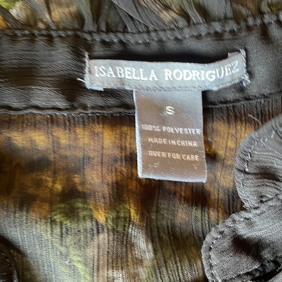 Gorgeous vintage sheer Isabella Rodrigues black button down - Picture 4 of 4